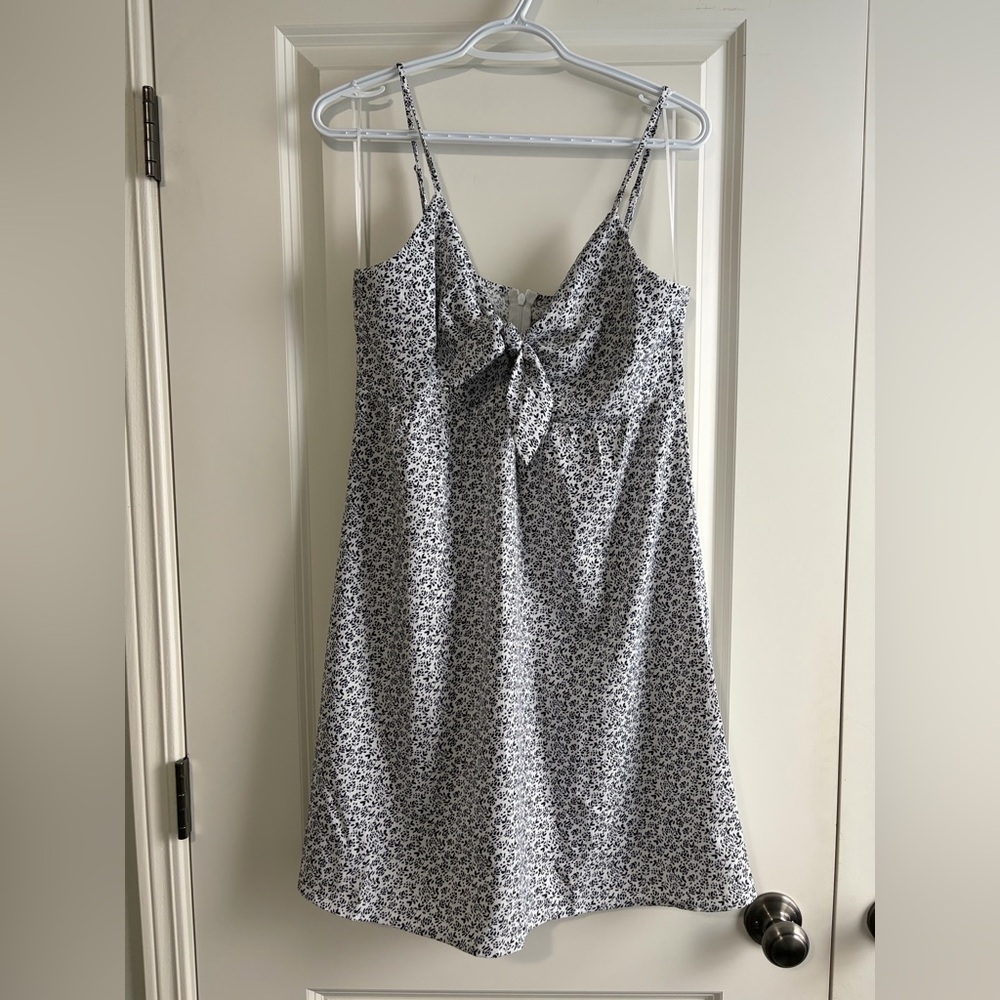 Only Navy and White Floral Dress